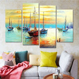 Set Of 4 Decorative Wall Art Canvas Frames – Modern 4 Pcs Wall Frame Set (2pcs 8x14 Inch & 2pcs 8x16 Inch)