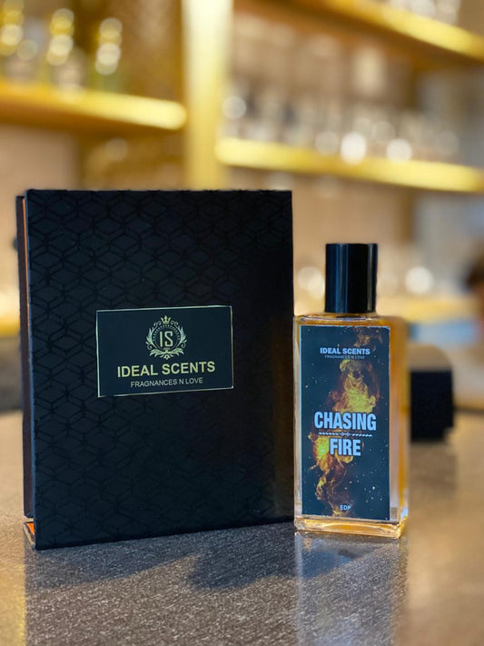 Chasing Fire Fragrance | 50ml | Inspired By Tuscan Leather | Long Lasting 8–10 Hours | Made In Pakistan