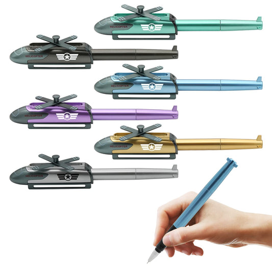 Novelty Airplane & Helicopter Pens | Cool Gel Pen | Fun Stationery For School, Office & Parties (Random Color)