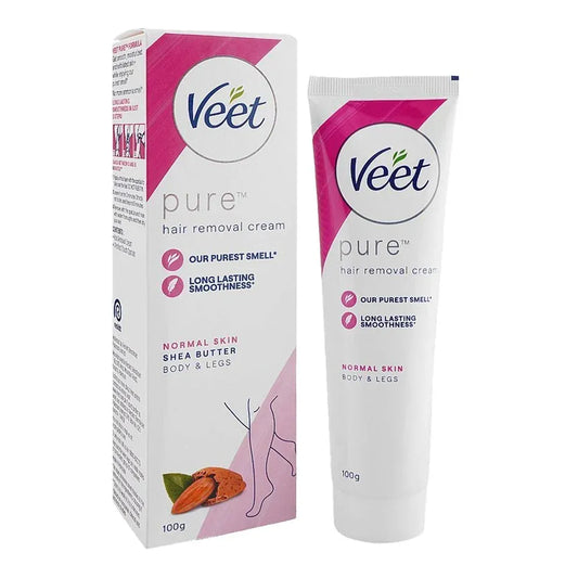 Veet Pure Hair Removal Cream For Normal Skin 100g Tube Gentle Effective Reliable Smooth Finish Practical Choice For Daily Beauty Care