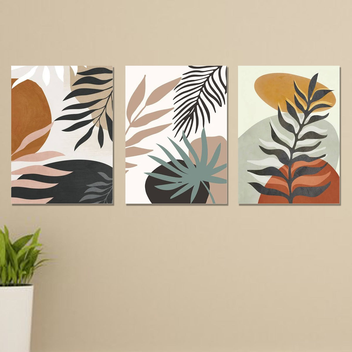 Set Of 3 Premium Wall Art Photo Tiles – Modern Home Decor Sets 8x11