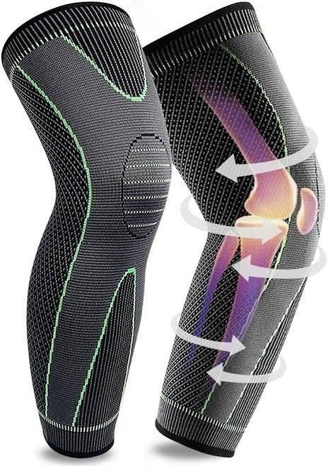 Knee Compression Support Sleeve – Elastic Knee Brace For Pain Relief, Sports Protection & Joint Stability - 1Pc