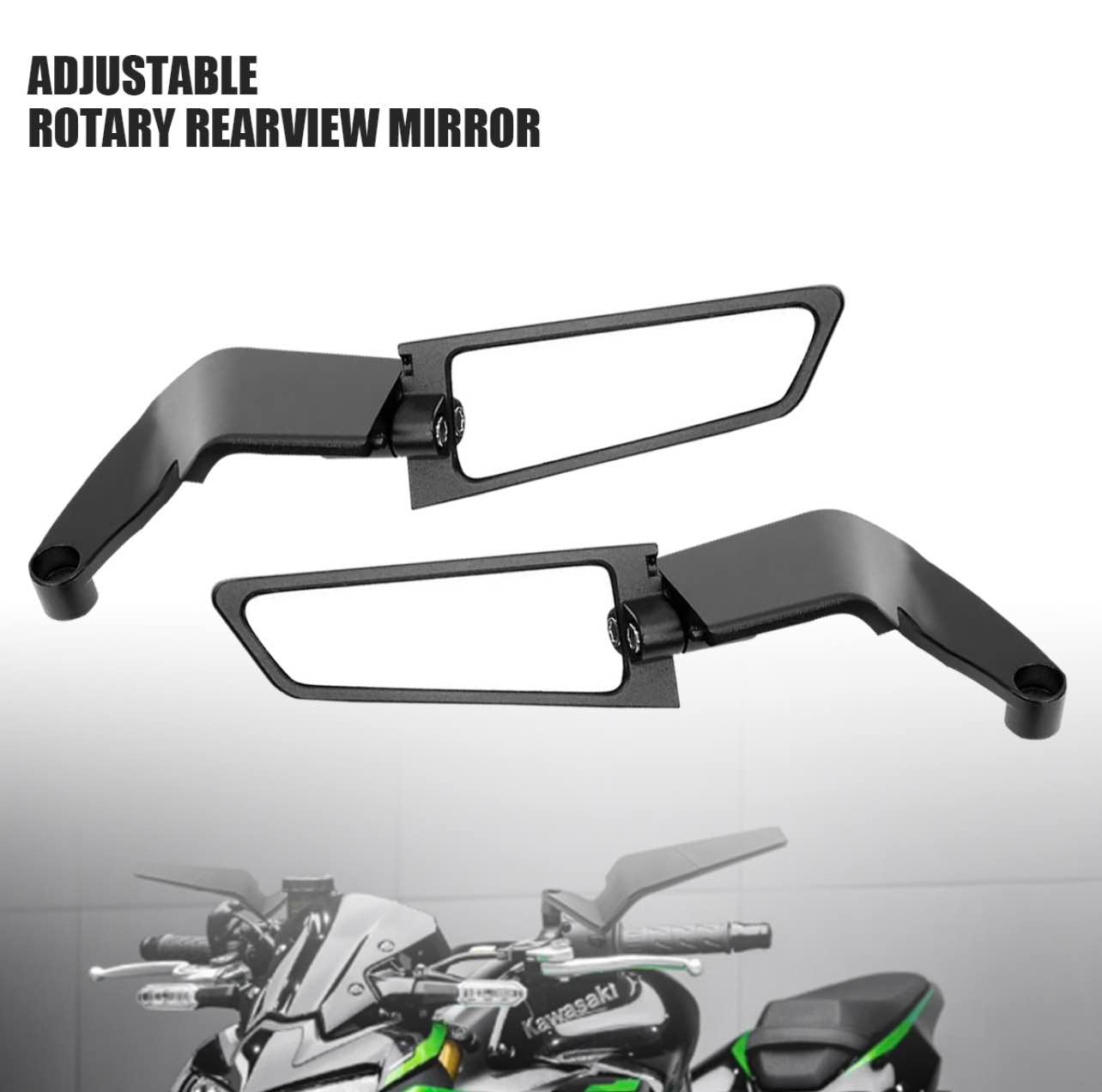 Universal Aerodynamic Rotary Adjustable Motorcycle Wind Wing Rearview Mirrors