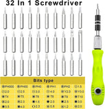32 In 1 Precision Screwdriver Set With Handle – Multi-Bit Repair Tool Kit