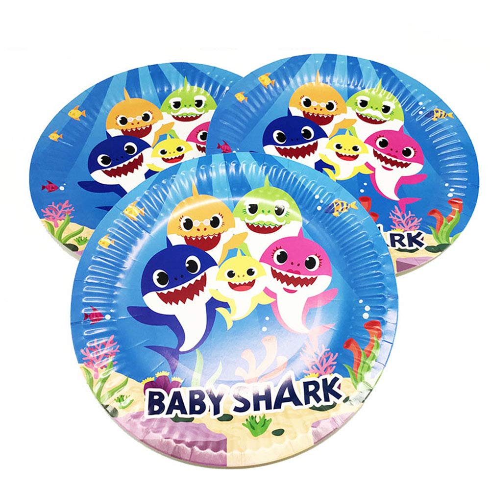 Character Birthday Plates | 10 Pcs Set | Disposable Party Plates | Fun & Colorful | Random Color And Design