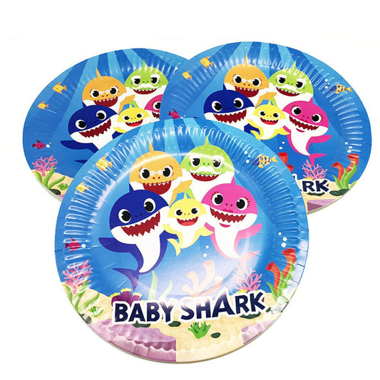 Character Birthday Plates | 10 Pcs Set | Disposable Party Plates | Fun & Colorful | Random Color And Design