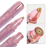 YESX HX-201 2-In-1 Eyebrow Trimmer & Facial Hair Shaver | Battery-Operated | Portable Grooming Tool