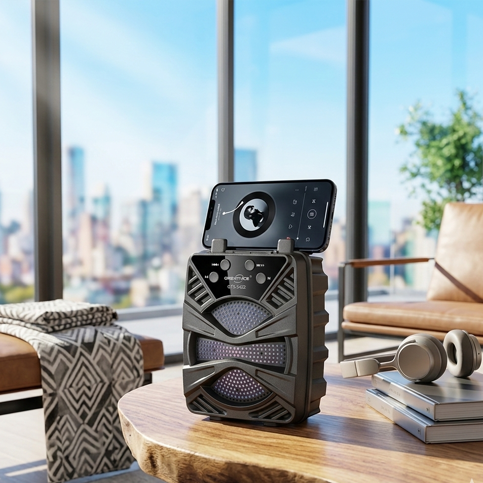 GTS-2422 Portable Bluetooth Speaker | 3 Inch Compact Wireless Speaker | Powerful Sound For Home, Travel & Outdoor