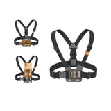 PLOKAMA CX10 Action Camera And Phone Chest Mount Holder 360 Adjustable Harness Strap For Sports Hiking Vlogging