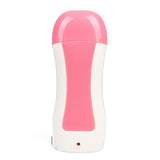 Depilatory Wax Heater Kit 3in1 | Roll-On Hair Removal Kit With Heater, Wax Refill & Strips | Roll On Wax Heater Kit 3-In-1