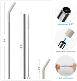 Premium Stainless Steel Straw Reusable Durable Rust Resistant Eco Friendly Drinking Straw For Daily Hydration | Random Color