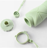 Silicone Folding Bottle | 600ML Silicon Foldable Bottle | Smart Travel Bottle Collapsible Design (Random Color)