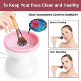 Electric Makeup Brush Cleaner Machine Gentle And Efficient Cleaning USB Powered Electric Scrubber Makeup Supply