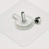 Transparent Self-Adhesive Wall Hooks Sticker – Strong Hold, No Drill, Damage-Free Hanging - Pack Of 10