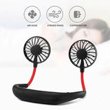 Mini Neck Fan | Usb Rechargeable Fan, 3 Mode , 7 Wings (Random Colors)