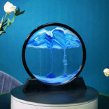 3d Moving Sandscapes Frame |  Moving Sand Lamp frame ( Random Color )7inch