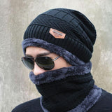 Coral Fleece Scarf Hats Winter Beanies Soft For Men's And Women's