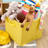 Foldable Canvas Storage Box (Random Color)