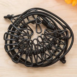 12 clips Cloth Line rope hang portable - Elastic, Windproof Eco-Friendly for Travel  Home Use (random color)