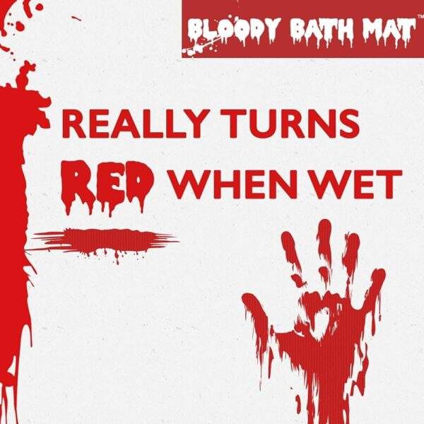 Bloody Bath Mat ,Color Changing Mat ,Horror Mat