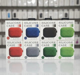 Shockproof Silicone AirPods Case - Textured Protective Skin With Keychain (Random Colors)