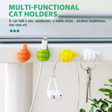PACK OFF 10 Thumb Wall Hook Wall Decoration Hook Creative Silicone Thumb Key Hanger Hooks(Random Color)
