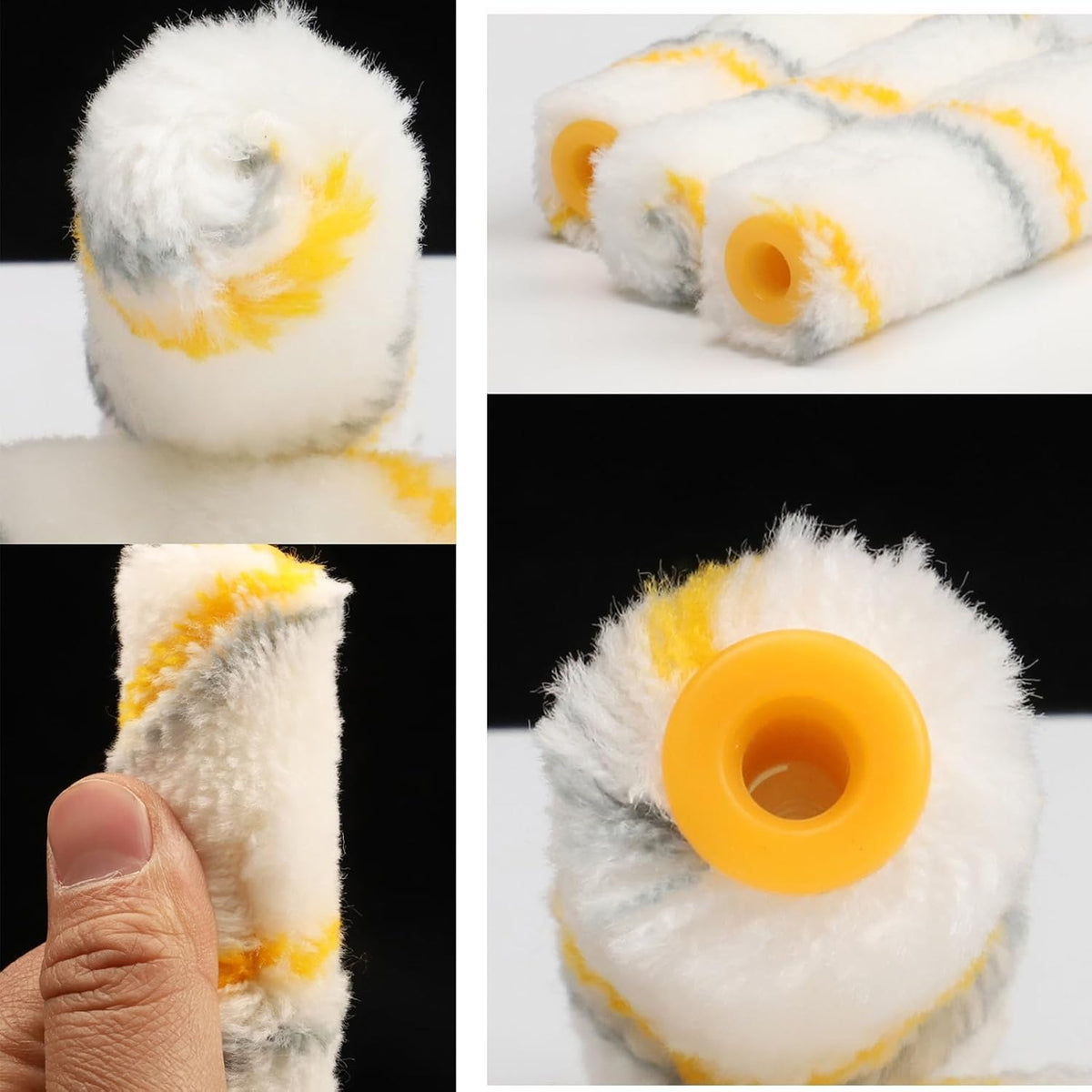 Mini Paint Roller Refill 4 Inch – High Quality Paint Roller Sleeve For Smooth Wall Finishing (10 PCs)