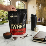 Optimum Nutrition ON Whey Powder Gold Standard Chocolate Flavor 1kg 2lbs Pouch For Muscle Gain