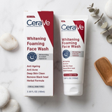CeraVe Foaming Face Wash – Brightening Cleanser With Ceramides For Normal To Oily Skin (100ml)