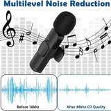 K11 2 IN 1 Collar Wireless Microphone Iphone/Android & Type C Supported