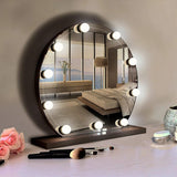 Vanity Mirror Lights - USB Vanity Lights Makeup Lighting 10 Dimmable Light Bulbs - Hollywood Style LED Vanity Mirror Lights Kit For Makeup - Table Bathroom Dressing Room