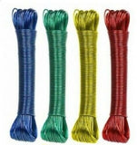 20M PVC Coated Metal Laundry Rope With Tensioner – Strong Outdoor Clothesline Wire (Random Color)