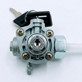 Crown Motorcycle Fuel Cock With Key Lock For Honda CD70 & CG125 – Fuel Tap Valve With Reserve Function