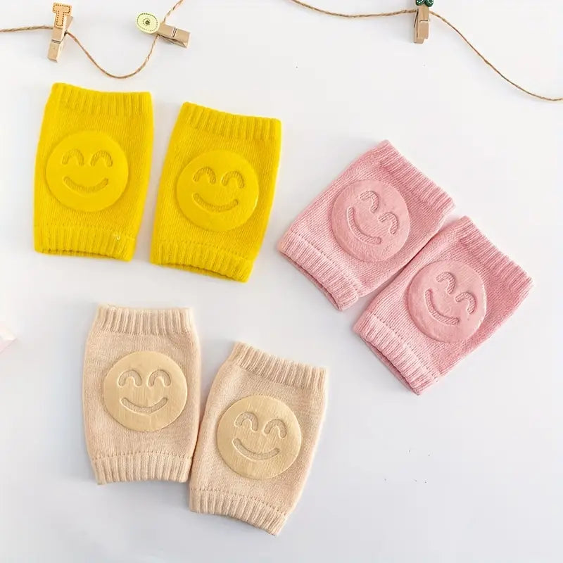 02 Pcs ( Pair ) - Soft & Protective Baby Knee Pads – Cushioned Support For Crawling Infants & Active Toddlers - Random Color
