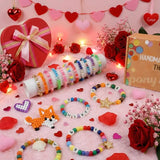 4000PCS Pony Beads Friendship Bracelet Making Kit – 96 Colors DIY Jewelry Craft Set With Letter Beads & Charms - Random Color