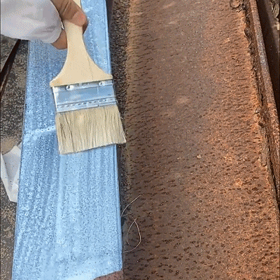 Rust Paint Metallic Paint Anti Rust Protection Coating For Removing Rust From Metal - Random Color (With Brush 300gm)