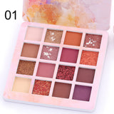 16 Color Eyeshadow Makeup Palette Matte & Shimmer Powder Eye Shadow Kit - Multi Color