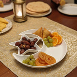 1 PCs Moon Star Serving Plate – Decorative Dessert & Snack Plate, Stylish Star & Moon Design Dish (Plastic)