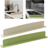 Kitchen Sink Splash Guard Water Barrier – Self-Adhesive Silicone Water Splash Guard For Kitchen Sink, Countertop & Stove (Random Color)