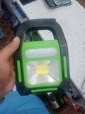 Portable Solar LED Flood Light Emergency Work Light With Carry Handle