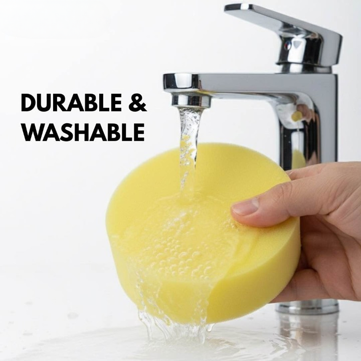 Premium Foam Car Wax Applicator Pad – Soft, Scratch-Free Polishing Sponge For Wax, Polish & Car Detailing THREE GUYS