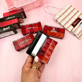 10 In 1 Lipstick Blush Palette - Multi Functional High Pigmented Creamy Material Makeup Collection Kit For Beautiful Lips And Cheeks (Random Shades)