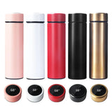 Temperature Display Vacuum Insulated Water Bottle Thermo Flask Made Of Premium Stainless Steel Coffee Cup (Random Color)