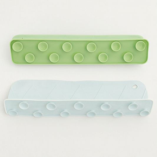 Silicone Sink Splash Guard With Suction For Kitchen And Bathroom Flexible Water Splash Stopper (Random Color)
