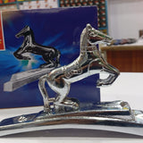 Front Mudguard Horse Ornament For Bikes – Premium Chrome Style Bike Decoration