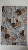 Super Absorbent Non-Slip Bathroom Floor Mat - Quick-Dry Soft Marble Stone Design 23 × 15 Inch