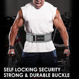 AYRO Self Locking Workout Weight Lifting Gym Belt Extra Large Premium Quality With Metal Buckle For Core Stability Back Support Deadlift Squat Powerlifting Strength Training