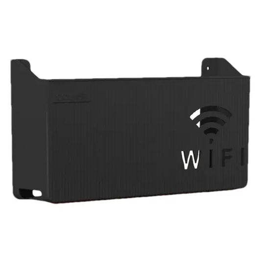 Router Storage Box Wall-Mounted Plastic Cable Power Bracket Box Home Decoration Wireless Router Wifi Decoration, Set-Top Box Rack( Random Color )