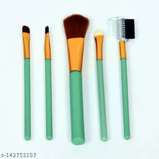 Pack Of 5 Electra Portable Soft Makeup Brush Set (Random Colors)