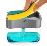2-In-1 Multi-Function Dishwashing Liquid Box Soap Pump Dispenser For Dish Soap And (Without Sponge) - Each